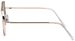 styleBREAKER Piloten Sonnenbrille mit dickem Metallrahmen, Doppel Metallsteg und Flachgläsern, Brille, Unisex 09020079