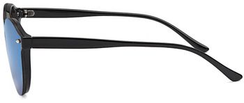styleBREAKER Unisex Sonnenbrille Monoglas Shield | Flaches Glas verspiegelt & UV400 | Moderne Flatlens Brille für Festival & Alltag | Inklusive Etui & Tuch
