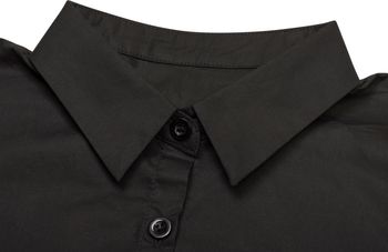 styleBREAKER Damen Blusenkragen Einsatz mit Knopfleiste und Schleife, Kragen für Blusen und Pullover, Schluppenbluse 08020003