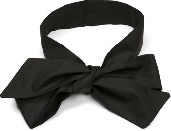 styleBREAKER Damen Blusenkragen Einsatz mit Knopfleiste und Schleife, Kragen für Blusen und Pullover, Schluppenbluse 08020003