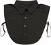 styleBREAKER Damen Blusenkragen Einsatz mit Knopfleiste und Schleife, Kragen für Blusen und Pullover, Schluppenbluse 08020003 
