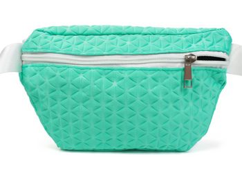 styleBREAKER Damen Bauchtasche geometrisches Muster geprägte Optik, Reißverschluss, Gürteltasche, Hüfttasche 02012253