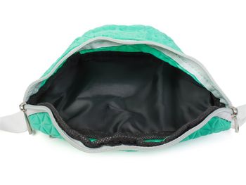 styleBREAKER Damen Bauchtasche geometrisches Muster geprägte Optik, Reißverschluss, Gürteltasche, Hüfttasche 02012253