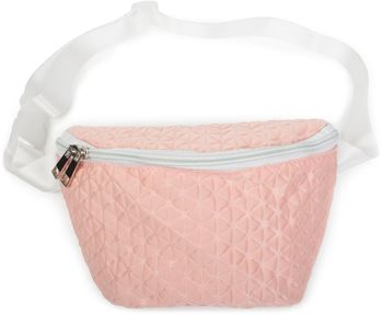 styleBREAKER Damen Bauchtasche geometrisches Muster geprägte Optik, Reißverschluss, Gürteltasche, Hüfttasche 02012253