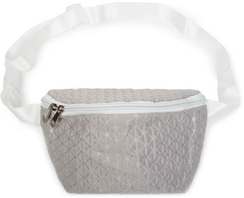 styleBREAKER Damen Bauchtasche geometrisches Muster geprägte Optik, Reißverschluss, Gürteltasche, Hüfttasche 02012253