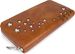 styleBREAKER Damen Portemonnaie mit Metallic Sternen | große Geldbörse mit Reißverschluss, Kartenfächern & Handyfach, Kunstleder 19 x 10 cm