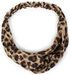 styleBREAKER Damen Haarband mit Leo Animal Print, Twist Knoten und Gummizug, Stirnband, Headband, Haarschmuck 04026020