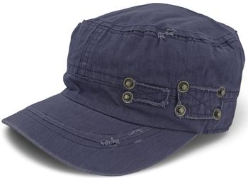 styleBREAKER Unisex Military Cap im Destroyed Vintage Look | verstellbares Army Cap aus Baumwolle | Used Look Schirmmütze für Herren und Damen