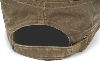 styleBREAKER Unisex Military Cap im Destroyed Vintage Look | verstellbares Army Cap aus Baumwolle | Used Look Schirmmütze für Herren und Damen