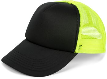 styleBREAKER Unisex 5-Panel Trucker Cap mit Mesh-Einsatz | verstellbares Basecap mit Click Snap Verschluss | luftiges Netz Cap für Damen und Herren