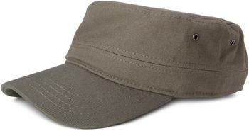 styleBREAKER Unisex Military Cap aus Baumwoll-Canvas | Army Cap mit gebogenem Schirm | verstellbare Schirmmütze für Damen und Herren