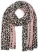 styleBREAKER Damen Schal mit Leo Muster & Streifen | langer Tuchschal 92x180 cm | Viskose & Baumwolle | Animal Print Stola