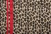 styleBREAKER Damen Schal mit Leo Muster und farbigem Streifen | Weiches Material mit Fransen | Animal Print Tuch in One Size