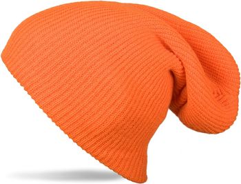 styleBREAKER Beanie Mütze, Slouch, überlange Strickmütze, doppelt gestrickt, warm, Unisex 04024004
