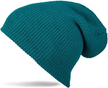 styleBREAKER Beanie Mütze, Slouch, überlange Strickmütze, doppelt gestrickt, warm, Unisex 04024004