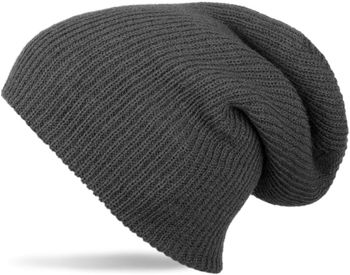 styleBREAKER Beanie Mütze, Slouch, überlange Strickmütze, doppelt gestrickt, warm, Unisex 04024004