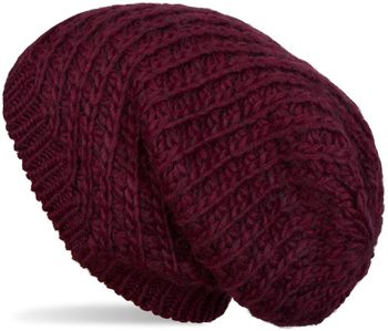 styleBREAKER Unisex Strick Beanie Mütze grob gestrickt, Slouch Longbeanie, Grobstick Winter Strickmütze 04024158
