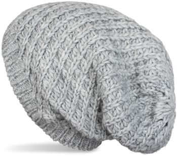 styleBREAKER Unisex Strick Beanie Mütze grob gestrickt, Slouch Longbeanie, Grobstick Winter Strickmütze 04024158