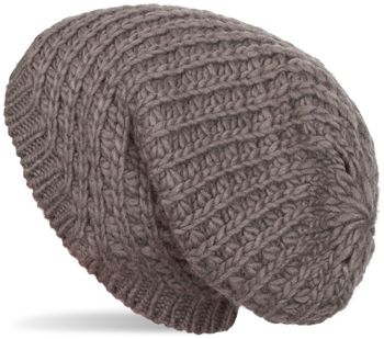styleBREAKER Unisex Strick Beanie Mütze grob gestrickt, Slouch Longbeanie, Grobstick Winter Strickmütze 04024158