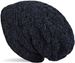 styleBREAKER Unisex Chenille Beanie Mütze mit Waben Strick Muster und Fleece Futter, Winter Slouch Longbeanie 04024160
