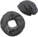 [Paket] styleBREAKER Strick Loop Schal und Beanie Mütze Set mit Flecht Muster, Fleece Innenfutter, Winter, Unisex 01018211
