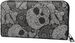 styleBREAKER Damen Geldbörse mit Totenkopf Paisley Print, Reißverschluss, Portemonnaie 02040118