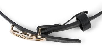styleBREAKER Damen Gürtel mit Schlangen Muster und Ringschnalle, Hüftgürtel, Taillengürtel 03010094