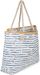 styleBREAKER XXL Strandtasche mit Melonen Print und Streifen | Damen Shopper mit Kordelhenkeln und Reißverschluss | Badetasche mit Früchte Muster | 59 x 38 x 15 cm