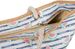 styleBREAKER XXL Strandtasche mit Melonen Print und Streifen | Damen Shopper mit Kordelhenkeln und Reißverschluss | Badetasche mit Früchte Muster | 59 x 38 x 15 cm