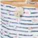 styleBREAKER XXL Strandtasche mit Melonen Print und Streifen | Damen Shopper mit Kordelhenkeln und Reißverschluss | Badetasche mit Früchte Muster | 59 x 38 x 15 cm