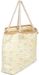 styleBREAKER XXL Strandtasche mit Melonen Print und Streifen | Damen Shopper mit Kordelhenkeln und Reißverschluss | Badetasche mit Früchte Muster | 59 x 38 x 15 cm