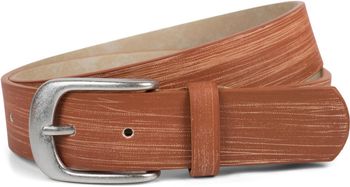 styleBREAKER Gürtel Unifarben mit Oberfläche in Pinselstrich Optik, Vintage Design, Used Look, kürzbar, Unisex 03010098