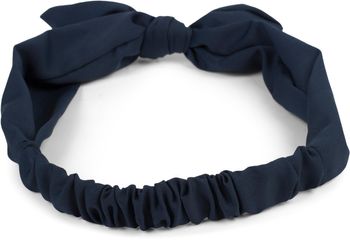 styleBREAKER Damen Haarband einfarbig mit Schleife und Gummizug, Stirnband, Headband, Pinup, Rockabilly, Haarschmuck 04026035