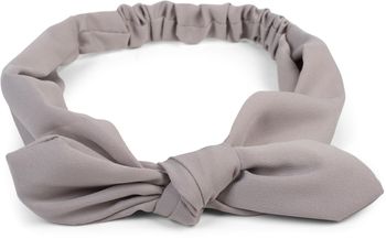 styleBREAKER Damen Haarband einfarbig mit Schleife und Gummizug, Stirnband, Headband, Pinup, Rockabilly, Haarschmuck 04026035