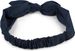 styleBREAKER Damen Haarband einfarbig mit Schleife und Gummizug, Stirnband, Headband, Pinup, Rockabilly, Haarschmuck 04026035