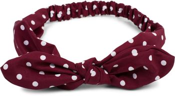 styleBREAKER Damen Haarband mit Punkte Muster, Schleife und Gummizug, Stirnband, Headband, Pinup, Rockabilly, Haarschmuck 04026036