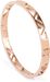 styleBREAKER Damen Edelstahl Armreif mit dreieckigen Cutouts im Azteken Style, Clipverschluss Armband, Schmuck 05040168