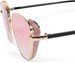 styleBREAKER Damen Cateye Sonnenbrille mit Glitzer Element, Metall Rahmen und Polycarbonat Gläser, Katzenaugen Form, Retro Look 09020104