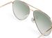 styleBREAKER Damen Piloten Sonnenbrille mit Glitzer Highlights im Glas, getönte Polycarbonat Gläser und Metall Gestell, Pilotenbrille 09020107