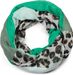 styleBREAKER Damen Loop Schal mit Leo Muster & Colour Blocking | weicher Schlauchschal aus Viskose | leichter Animal Print Rundschal für Frühling & Übergang