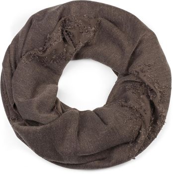 styleBREAKER Unisex Loop Schal mit strukturierter Oberfläche im Destroyed Vintage Look, Schlauchschal, Tuch 01016191