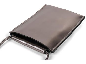 styleBREAKER Damen Handy Umhängetasche in Metallic, Schultertasche, Handy-Tragetasche, Mini Bag 02012307