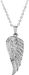 styleBREAKER Damen Schmuck Set bestehend aus Kette mit Strass Flügel Anhänger und Ohrstecker, Halskette, Ankerkette 05030063