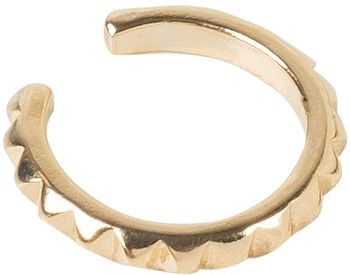styleBREAKER Damen Ear Cuff Klemm Ohrring mit Zacken Muster, Ohrstecker, Ohrclip, Fake Piercing, Helix 05090020