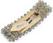 styleBREAKER Damen Haarspange rechteckig mit Kunststoff Perlen und Clipverschluss, Haarklammer, Spange 04027007