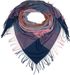 styleBREAKER Damen XXL Schal mit mehrfarbigem Karo Muster und Fransen, warmes Winter Tuch, Deckenschal 01017116