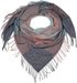 styleBREAKER Damen XXL Schal mit mehrfarbigem Karo Muster und Fransen, warmes Winter Tuch, Deckenschal 01017116