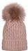 styleBREAKER Unisex warme Strick Bommelmütze mit Flecht Muster und Fleece Futter, Winter Fellbommel Mütze 04024171