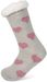 styleBREAKER Damen ABS Stoppersocken mit Teddyfutter und Herzen Muster, ABS-Socken, Größe 35-42 EU / 5-10 US / 4-8 UK 08030007