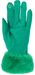 styleBREAKER Damen Unifarbene Touchscreen Stoff Handschuhe mit Kunstfell Besatz am Bund, warme Fingerhandschuhe Winter 09010028